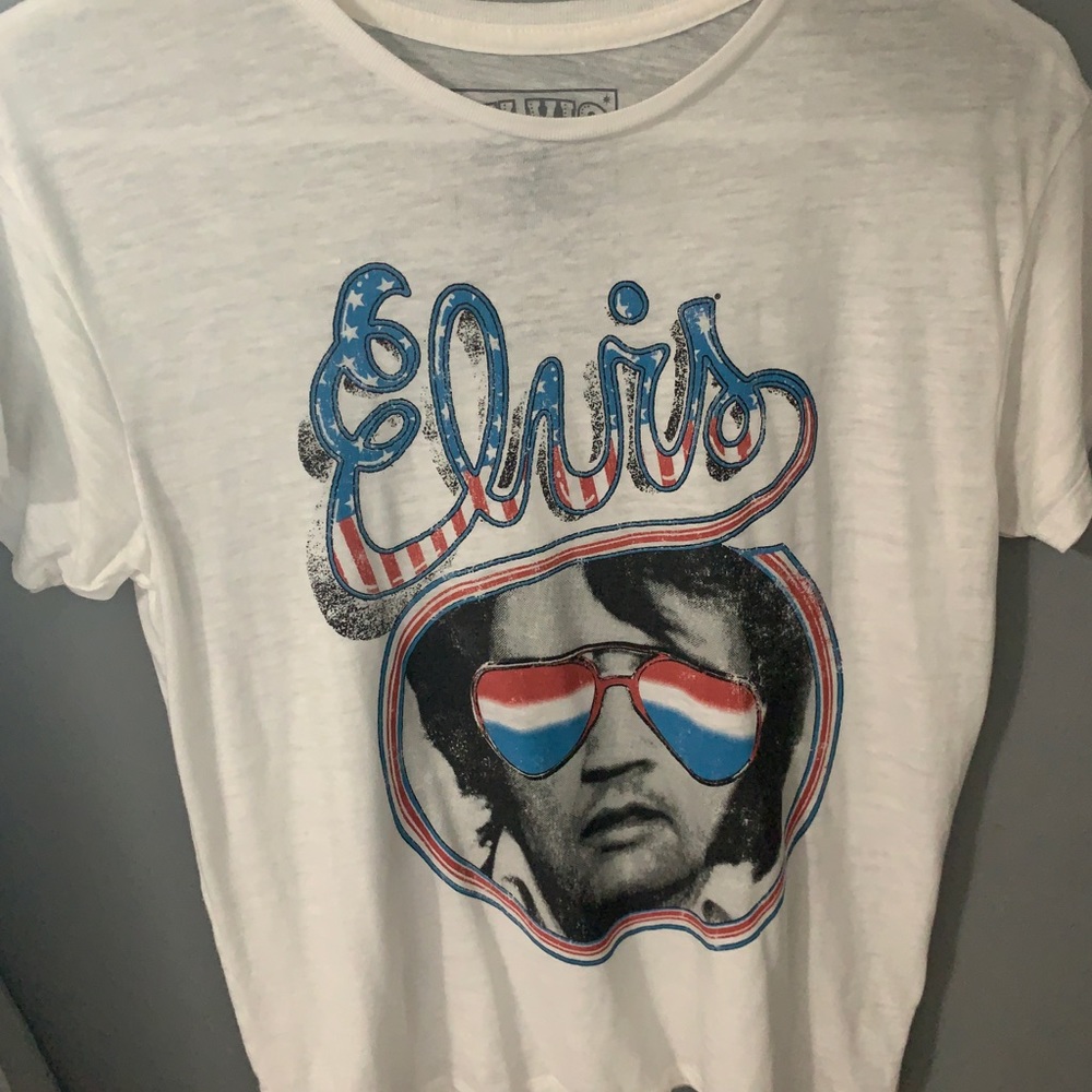 White Elvis T-shirt